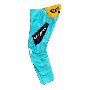 Seven Mx Zero Riding Gear Motorcross‎ Pants Men's Size 30 Aqua Navy EXC!! $225